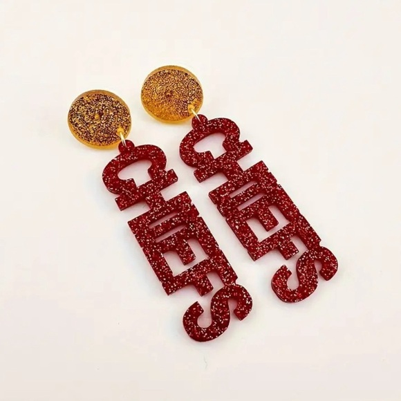 3/$25 Kansas City Earrings - KC Super Bowl Champions - Picture 2 of 5